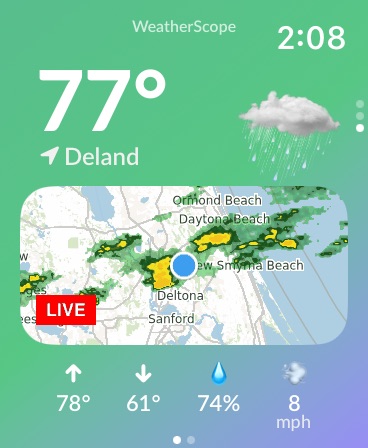 Weather Scope on Apple Watch — Live Radar