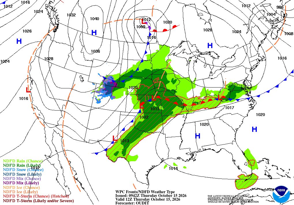 Global Weather Outlook for October 15, 2026